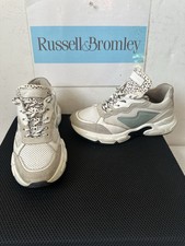 Russell & Bromley Quality Leather Trainers Shoes Size UK 6 EU 39 made in Italy