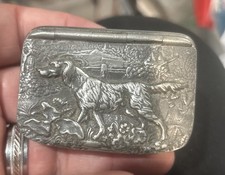 PEWTER SNUFF BOX SNUFFBOX PILL