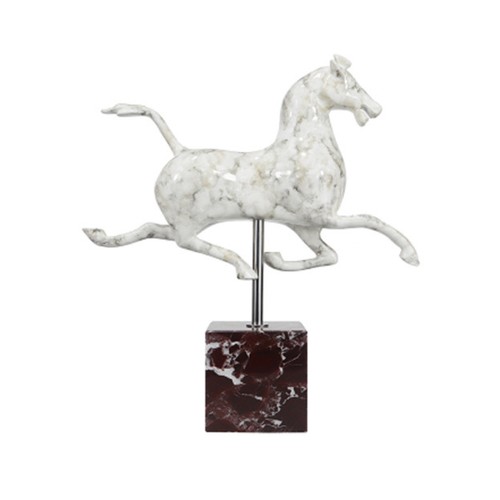 Horse statue with base - horse,