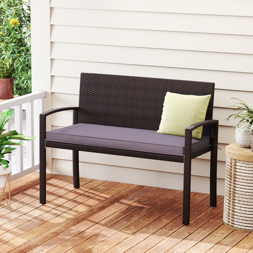Gainoom patio rattan loveseat - gainoom,