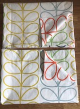 2 Pillowcases Made W/ New Orla Kiely Linear Stem Multi Stripe Cotton Percale New