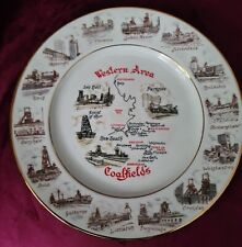 WESTERN AREA COALFIELDS PLATE - FINE BONE CHINA 18 COLLIERIES A1 Condition