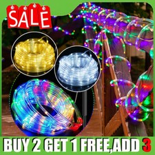 12M 100 LED Solar Rope Tube