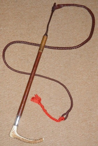 Antique gents hunting whip - antique,