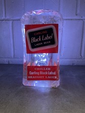 Vtg Carling Black Label Bar Font Pump Head Pub Mancave Retro Beer Lager Brewery