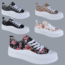 NEW WOMENS LADIES PLIMSOLLS