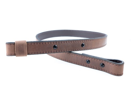 Leather rifle gun sling - ,