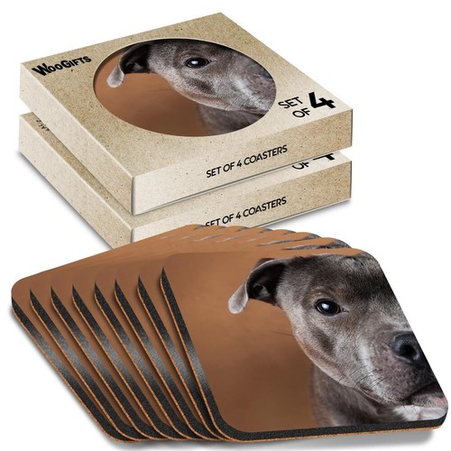 Square mdf coaster cute blue - coaster,