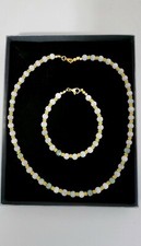 Jade with Golden  spacer and