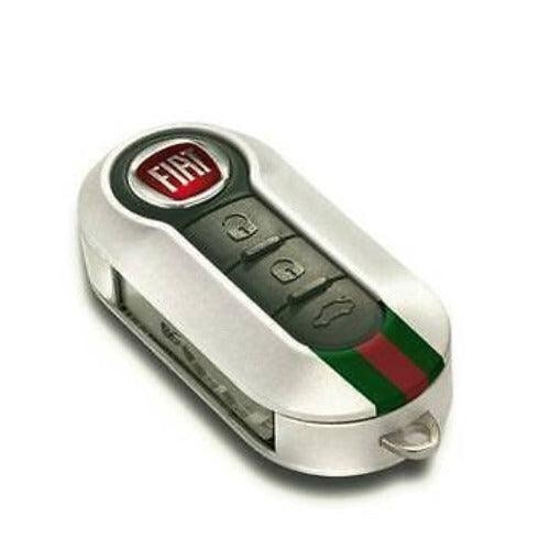 Gloss white key cover fiat - key,