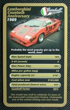 1 x info card of car Lamborghini Countach Anniversary ≠ T21