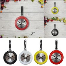 Cute Wall Clock Metal Frying Pan Design Art Home Bedroom Kitchen Decor Gifts