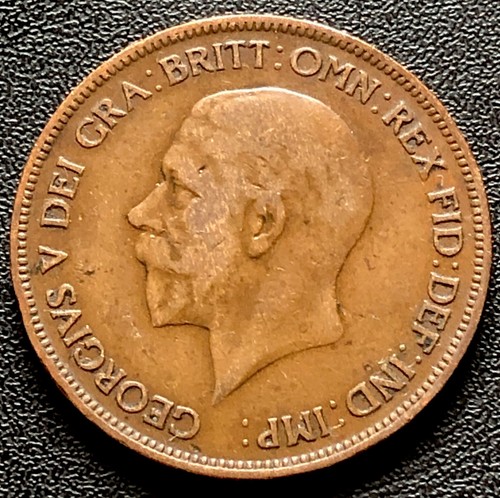 1930 penny coin - 1930, british