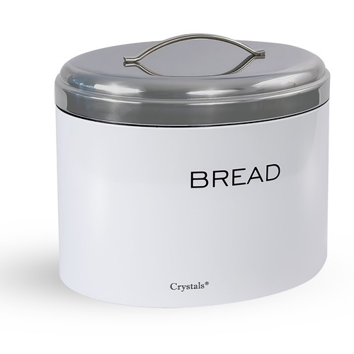 Bread bin white - white/, silver/