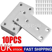 10PCS Flat Joining Metal Plates Brackets for Wood Railway Sleeper Brackets 80mm