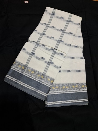Indian white santipuri tant - santipuri,