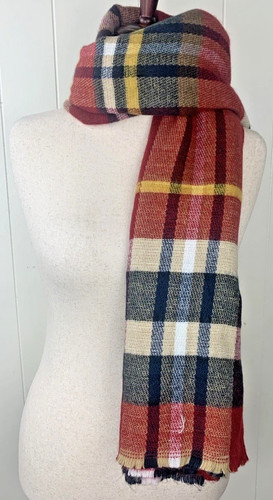Zara plaid acrylic blanket - plaid,