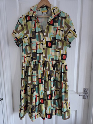 Vtg bernie dexter pin dress - up,