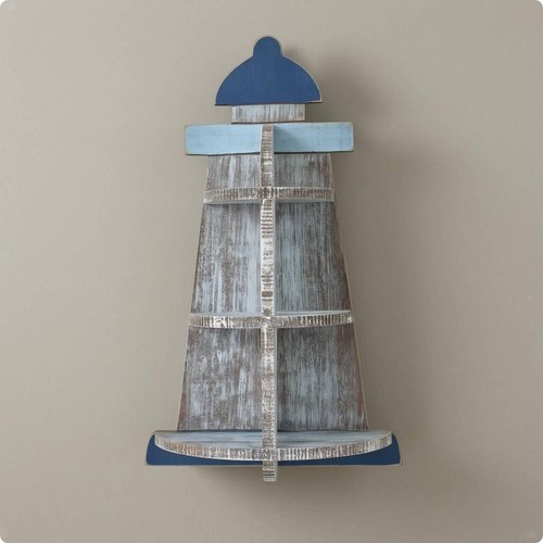 Boat wall shelf - wall, blue