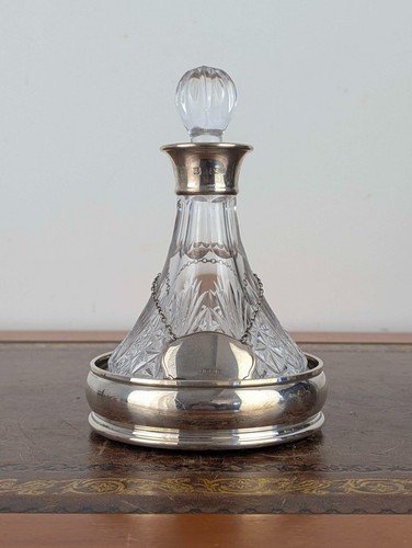 Cut glass ships - decanter, with