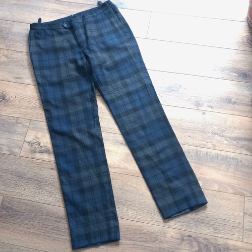 Hackett trousers tartan wool - trousers,
