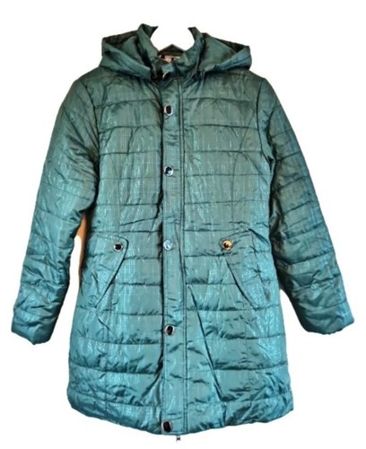 Green duck down puffer jacket - duck,