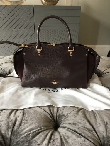 Oxblood leather coach top - coach,