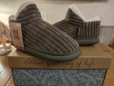 Muk Luks Khaki Fur Slippers
