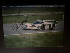Rare Signed 12x8 photo Rupert Keegan Skoal Bandit Porsche 956 Mosport 6Hrs 1984