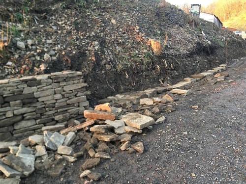 Dry stone walling - stone, gardens