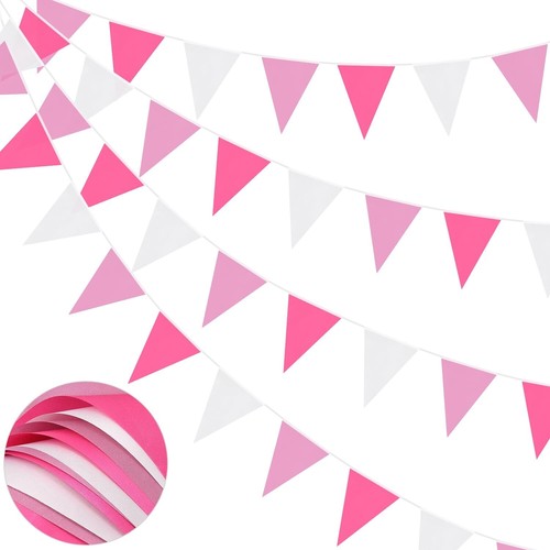 66ft bunting banner rose gold - 66ft, banner,