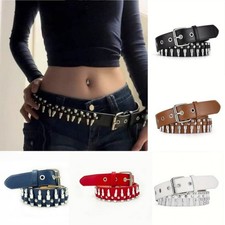 Cross-border fashion bullet belt women's belt men's fashion men's jeans belt
