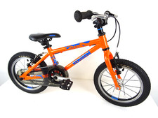 2022 Squish 14" Stage 2 Unisex Kids Bike Age 4-6 Low-Used VGC Orange Blue KB-273