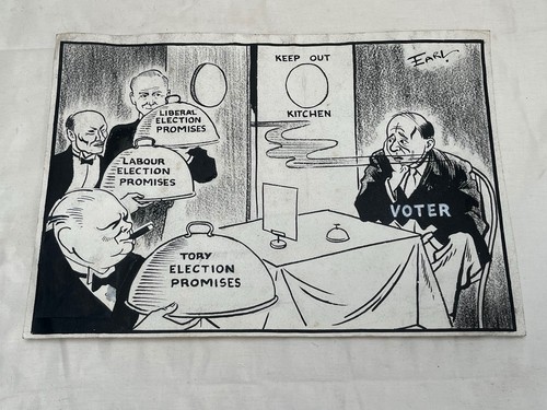 Original political sketch - original,