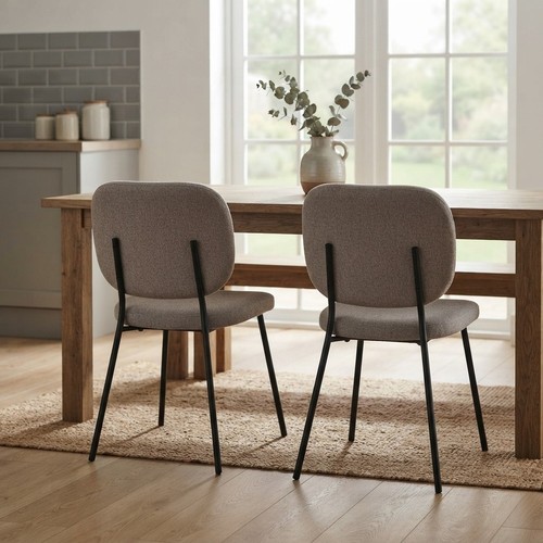 Grey linen fabric dining - fabric,