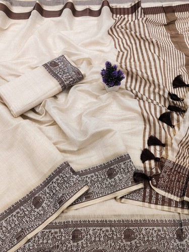 Cotton soft silk saree - soft, set