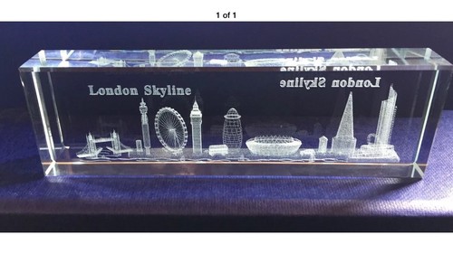 Laser etched crystal london - etched,