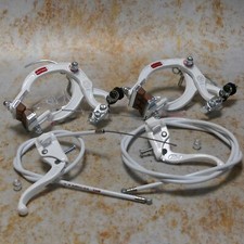 Dia-Compe MX-1000/Tech-4 Complete Old School BMX Brake Set White