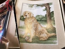 Maria Diaz Faithful Friend Golden Labrador Dog cross stitch chart Only /1713