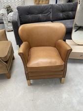 Vintage Sofa Company Dean leather chair with material back