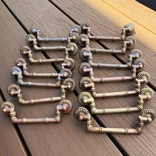 Lot vintage faux bamboo - 14,