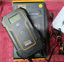 Halfords Advanced 6A Smart Battery Charger+Maintainer 12V+6V Batteries + Lithium