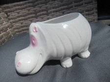 Large hippo ceramic flower - large,