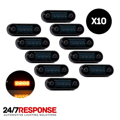 X10 amber smoked led - amber,