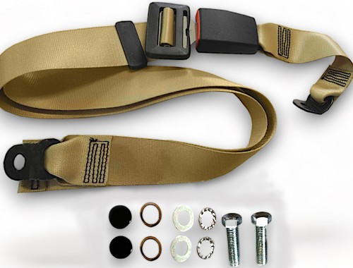 Static seat belt beige - beige, cm
