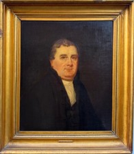 British School (19th Century) : Portrait of Anthony Horne, oil on canvas