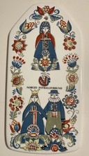 Vintage Figgjo Flint Norway Saga Trivet With Football Advertising