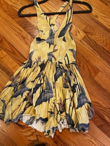 Kimchi blue yellow floral - blue,