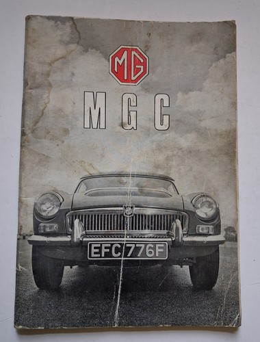 Vintage original mgc owners - original, mg