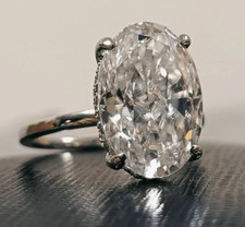 6.25 Ct Oval Certified White